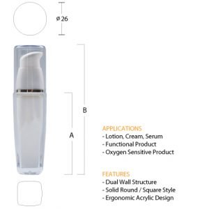 E01 Acrylic Dispenser Bottle