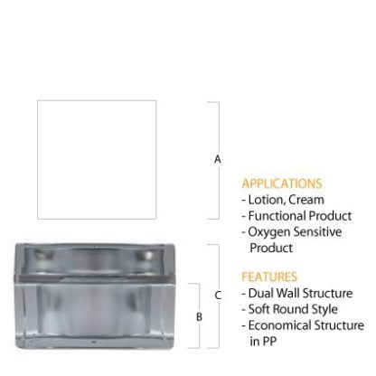 M02 Acrylic Square Jar